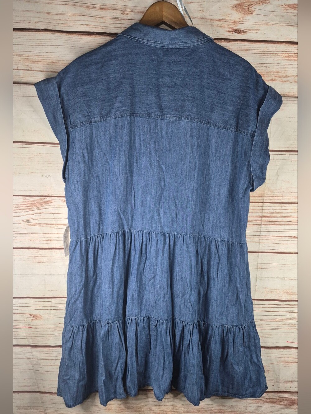 Tommy Hilfiger Tiered Chambray Dress Size 16 NWT - Picture 6 of 6
